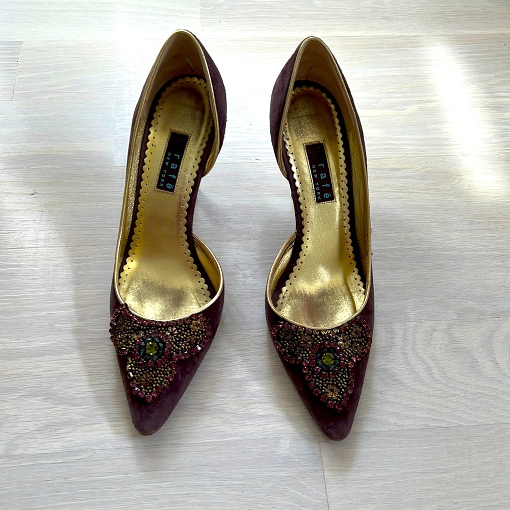 Rafe suede d’orsay heels